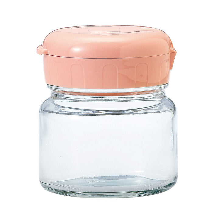 Toyo Sasaki Glass Pink Zukejou Gari Jar Pot - Small Size, Made in Japan