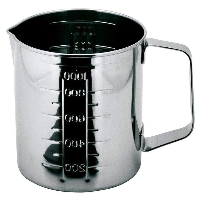 Ichibishi Mitsuwa 18-8 Stainless Measuring Cup 1L - Authentic Japanese Craftsmanship