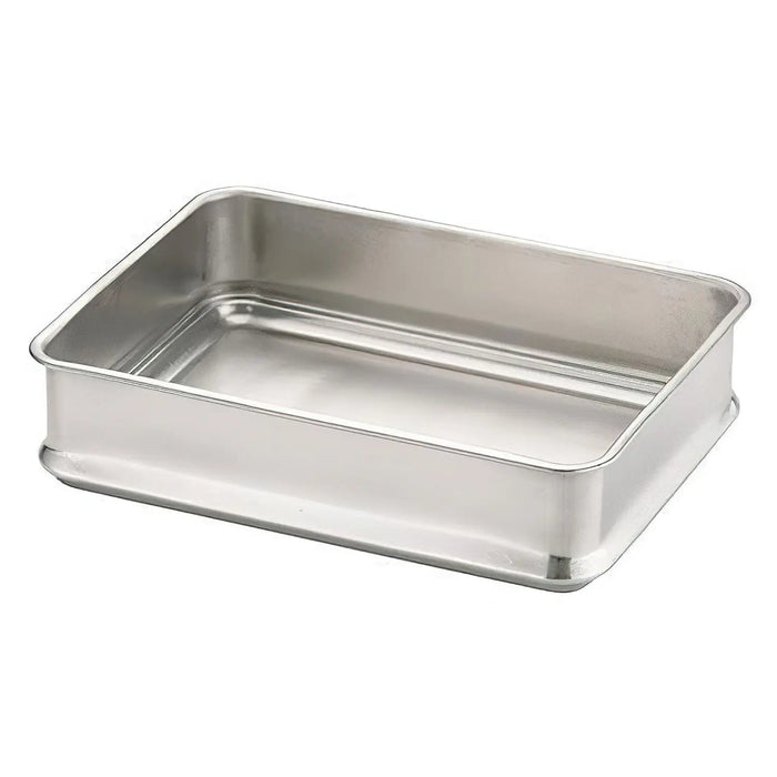 Ikeda Stainless Steel Antibacterial Tray - Stackable, 480x340x100mm