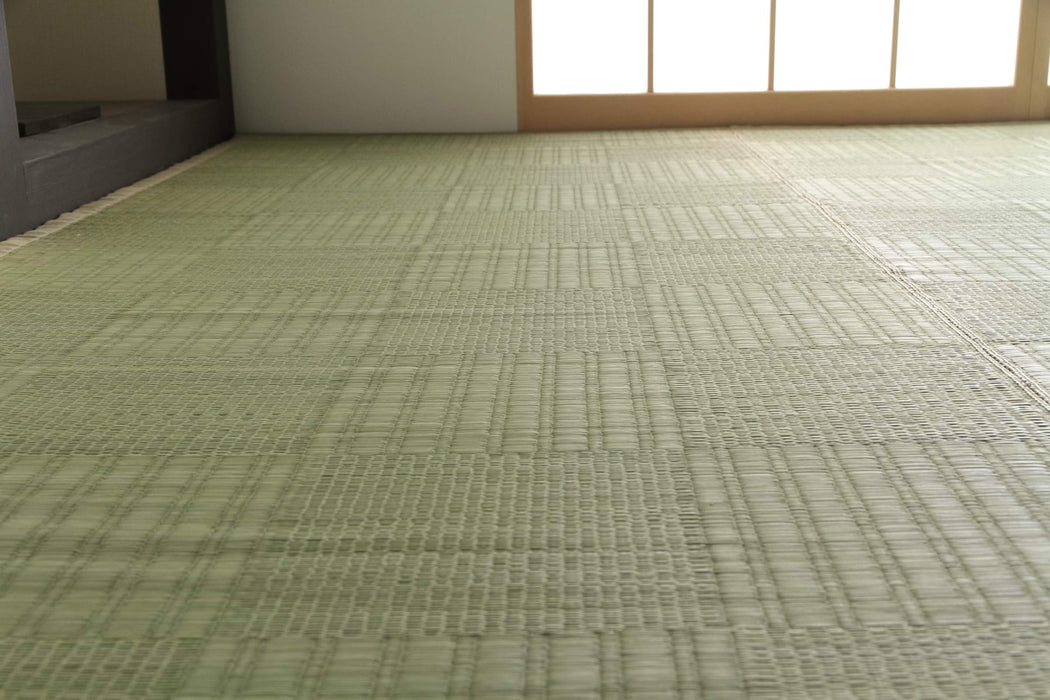 Ikehiko Rush Rug Carpet - Hanagoza Glasse Edoma 2 Tatami Mats (174X174Cm) #4135902