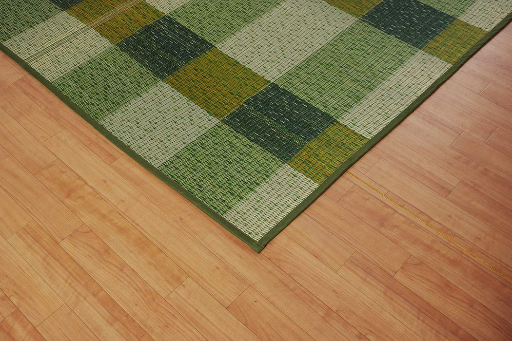 Ikehiko Corp Japan Green Rectangular Rush Rug Deodorizer