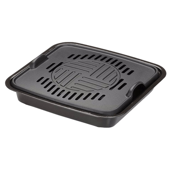 Ikenaga Cast-Iron BBQ Griddle Water Pan for Portable Gas Stove