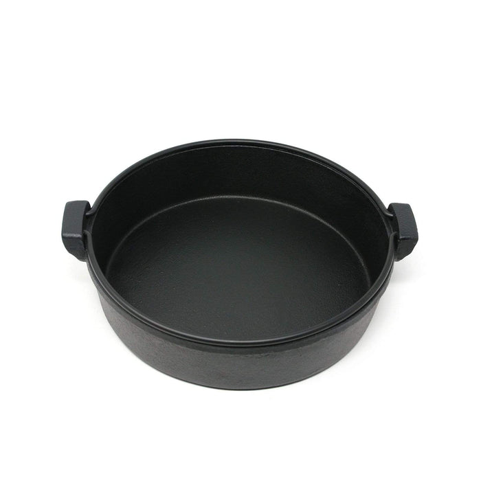 Ikenaga 20cm Induction Cast-Iron Sukiyaki Pan with Dual Handles