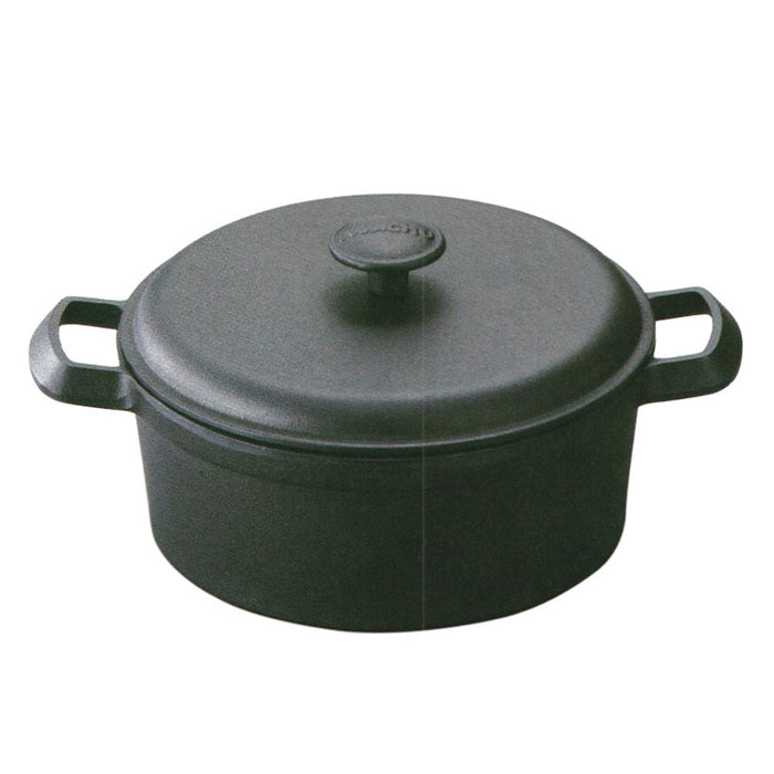 Iwachu 18 Black Baked Ih Compatible Nambu Tekki Stew Pan