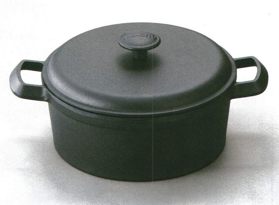 Iwachu 18 Black Baked Ih Compatible Nambu Tekki Stew Pan