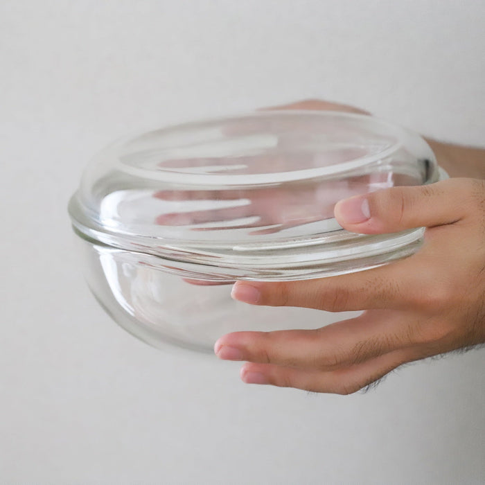 Iwaki Glass Casserole Dish - Heat Resistant and Durable