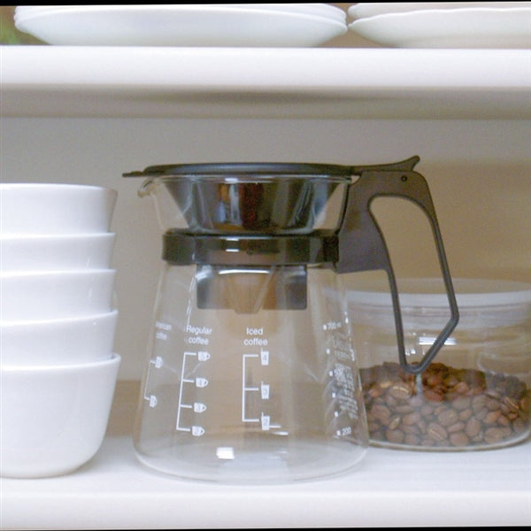 Agc Techno Glass Heat Resistant Coffee Pot with Dripper