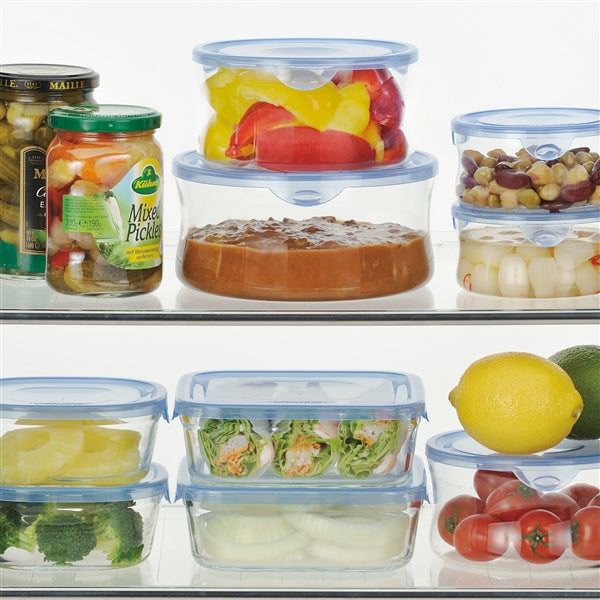 Iwaki 450ml Square Glass Food Container - Heat Resistant & Durable