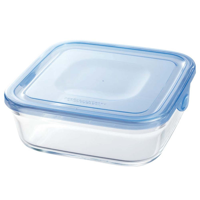 Iwaki 800ml Square Glass Food Container - Heat Resistant & Durable