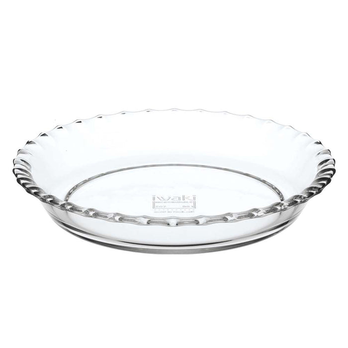 Iwaki Heat Resistant Glass Frilled Plate - Durable and Stylish Serving Dish