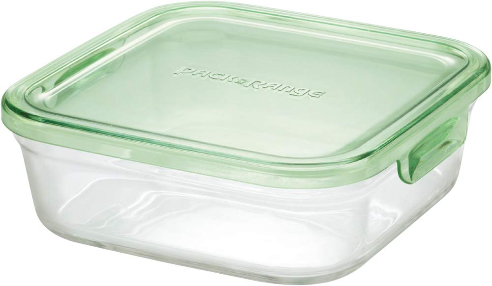 Iwaki Japan Square Glass Storage Container M 800ml - Heat Resistant