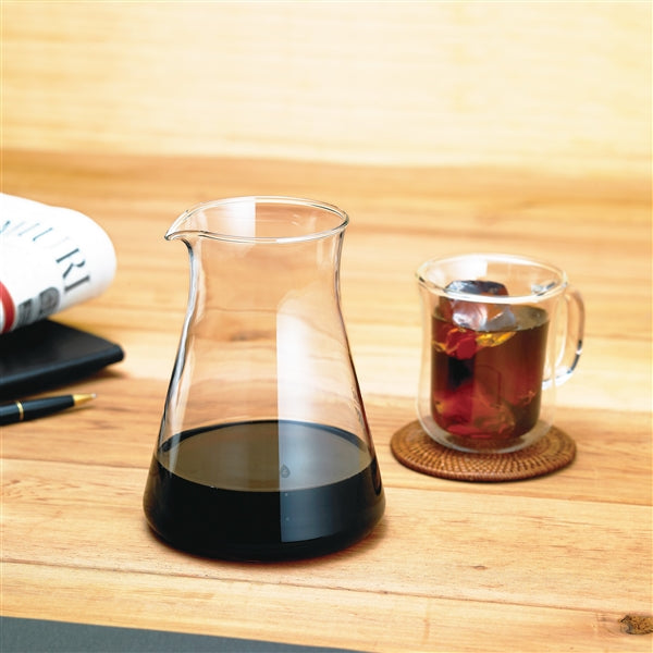 Iwaki Glass Water Drip Coffee Server - Heat Resistant and User-Friendly