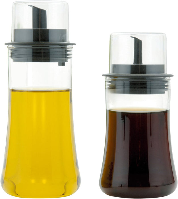 Iwaki Japan Kt5032-Bko Glass Seasoning Container Oil Bottle Black 160Ml