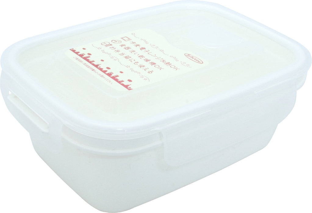 Iwasaki Industry Japan-Made Microwave-Safe Food Storage Container - White 660ml