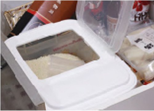 Iwasaki Industry 10Kg Japanese Rice Storage Bins - Clear B-2897Pn