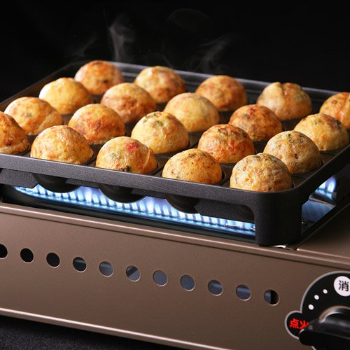 Iwatani Octopus Takoyaki Maker - Japan's Super Flame Cassette Gas (Entako) CB-ETK-1