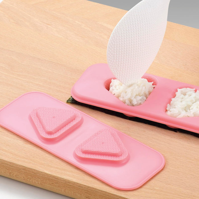 Kai DH8110 Hand-Rolled Sushi Lunch Box w/ Rice Scoop Stand White Japan-Kiichin - The #1 Place for Japanese Goods in Your Hand!