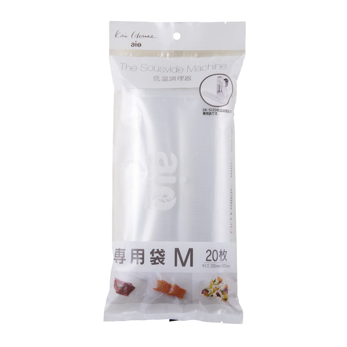 Kai Corp Aio Sousvide Vacuum Bag M 20pcs DK5130-Kiichin - The #1 Place for Japanese Goods in Your Hand!