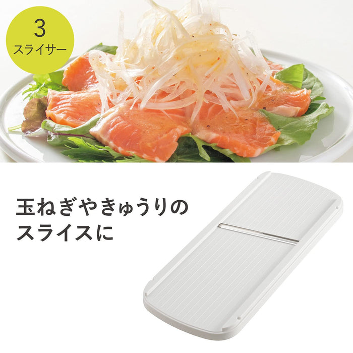 Kai DH7357 White Slicer - Made in Japan by Kai Corporation