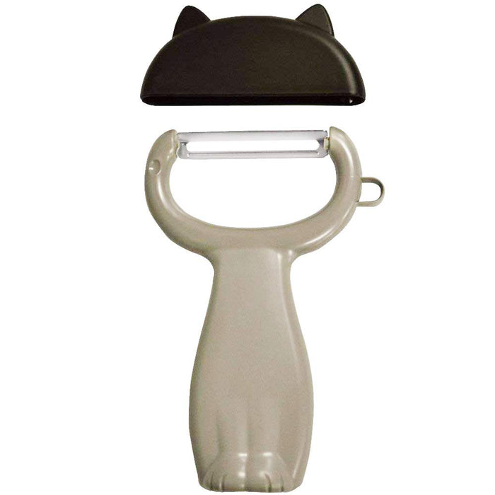 Kai Nyammy Cat Peeler w/Hat-Shaped Cover - Made in Japan DH2720