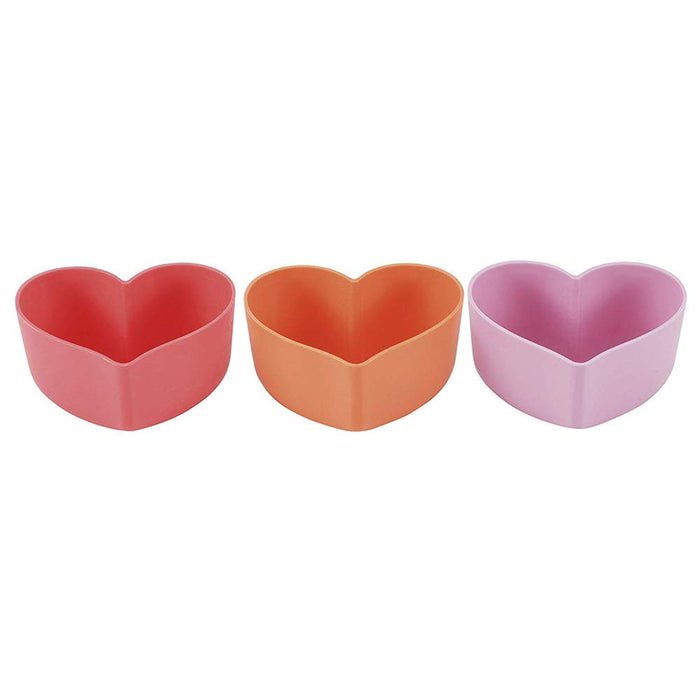 Kai DL-6355 Silicone Heart Cups 3pcs Easy BreakApart