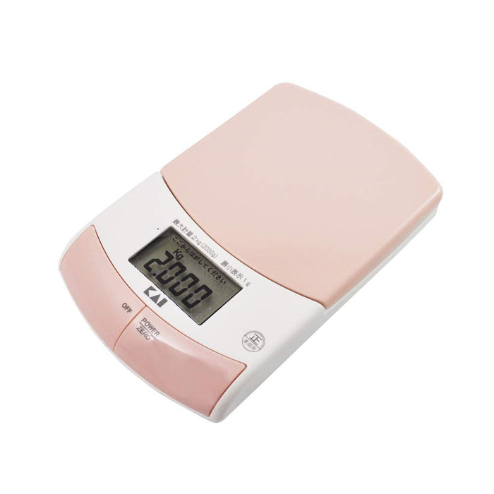 :

Kai Corporation Thin Digital Scale 2Kg Pink