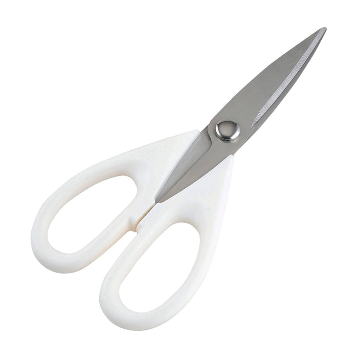 Kai Corporation DH8000 Kitchen Scissors Serrated Blade Dishwasher Safe White