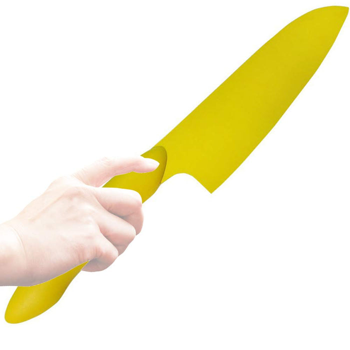 Kai Santoku Knife: Broad Beans Blade/Stainless Handle/Polypropylene