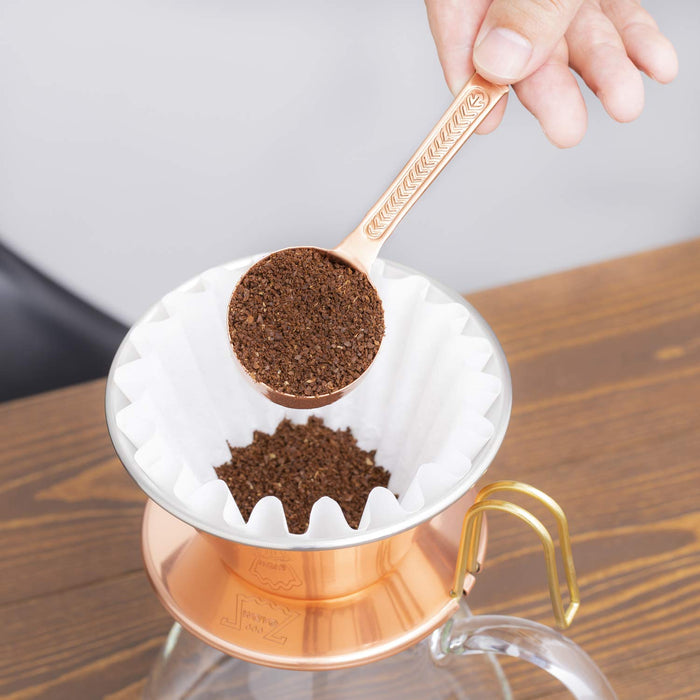 Kalita Wave 銅咖啡滴濾器 - 日本製造，適合 1-2 人