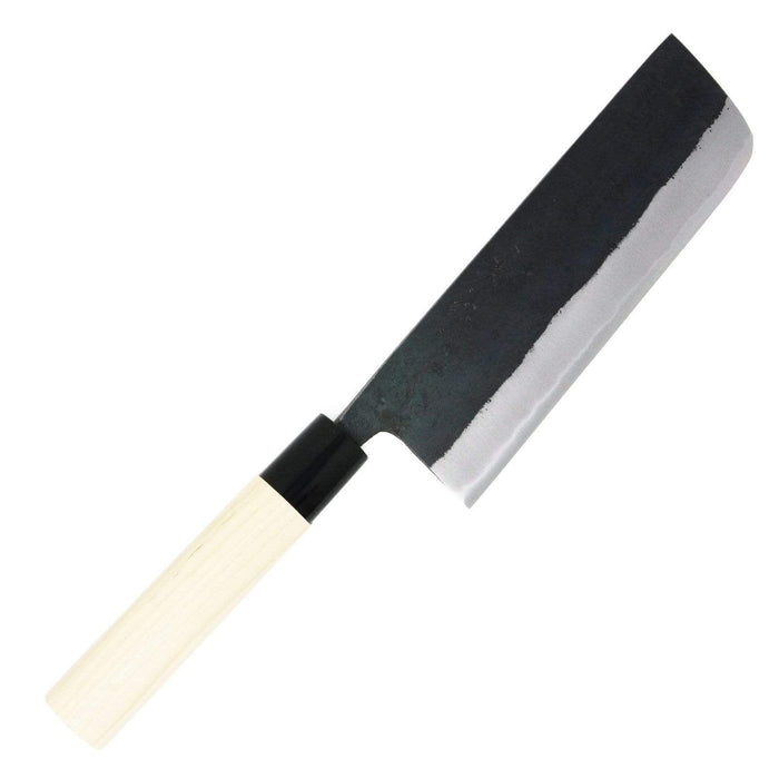 Kanematsu Nihonko Kasumitogi Shirogami Nakiri Knife 165mm - Premium Carbon Steel Blade