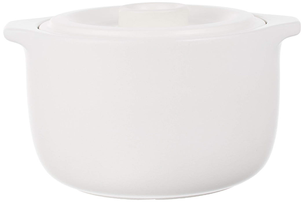 Kinto 2Cup Japan White Clay Pot Rice Cooker 25194 - Authentic Japanese Cooking