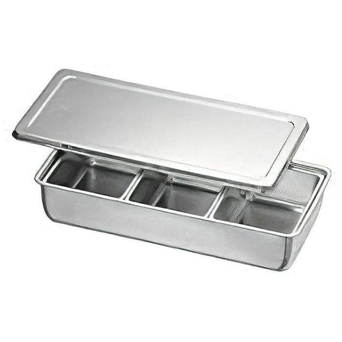 Koinu Stainless Steel Yakumi Seasoning Container - 3 Compartments