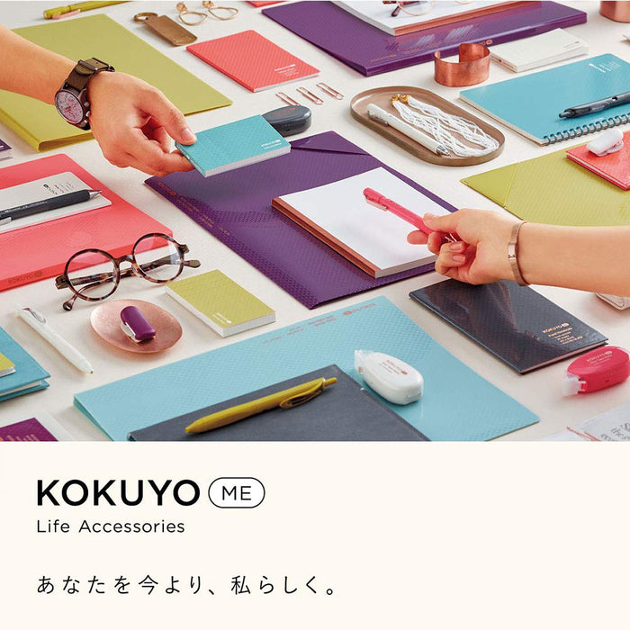 Kokuyo Slim Me White Pen Case - Tofu White (KME-PCWBF115W)