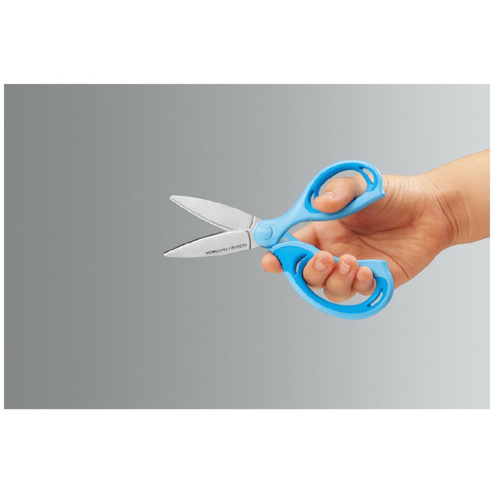 Kokuyo Japan Aerofit Sakusa Glueless Blade Blue Kids Scissors - P270B