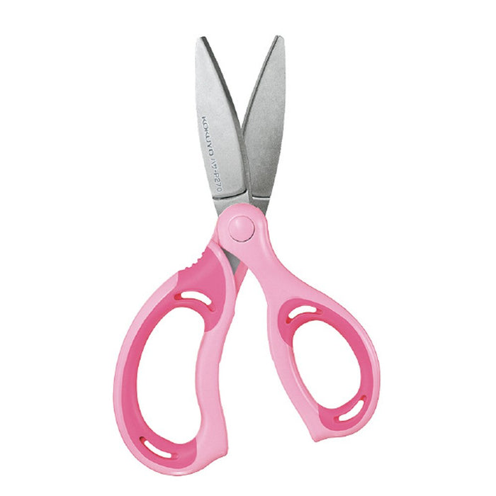 Kokuyo Japan Aerofit Sakusa Pink Scissors for Kids - Right Hand (P270P)