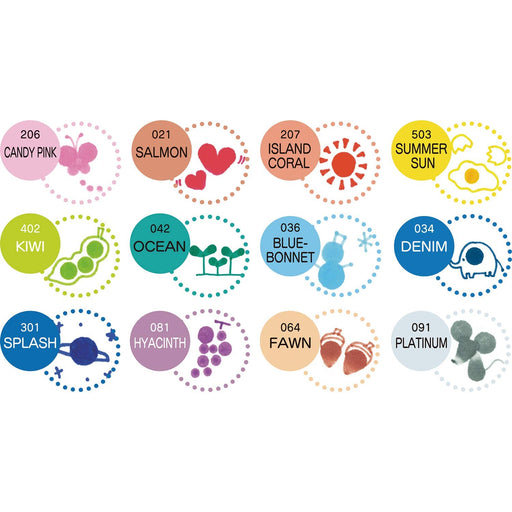 Kuretake Japan Water-Based Dot Pen Zig Clean Color - 12 Colors-Kiichin - The #1 Place for Japanese Goods in Your Hand!