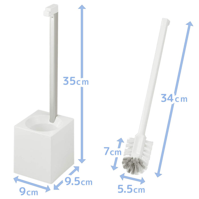 Lec Japan Toilet Brush with Case for Panasonic Arauno B00178 (White)