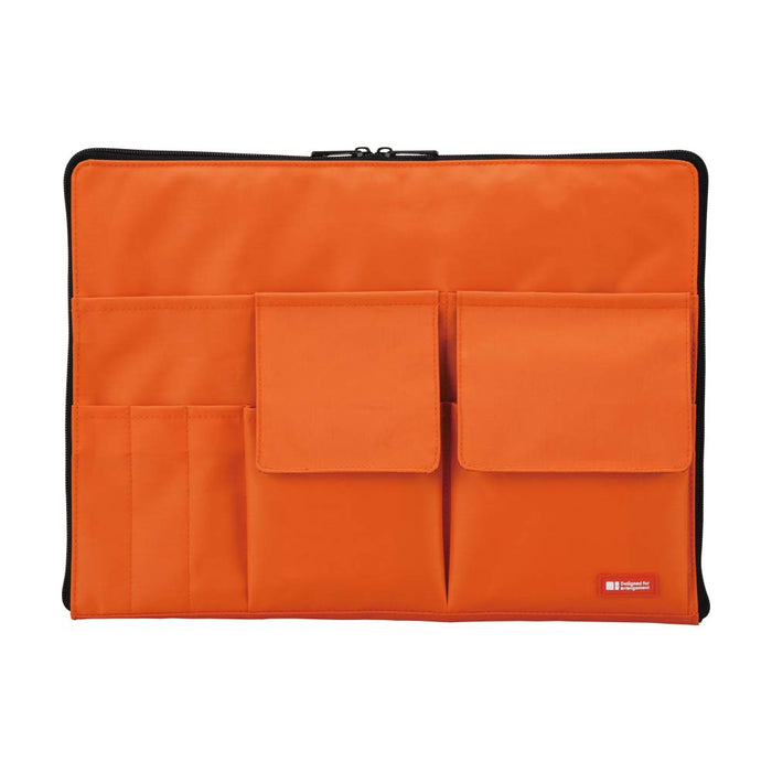 Lihit Lab A7554-4 A4 Orange Inner Bag | Made In Japan