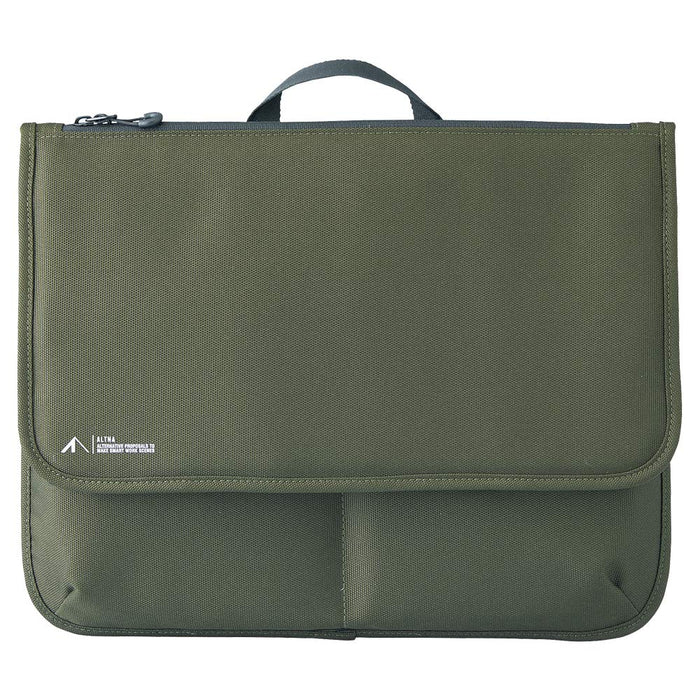 Lihit Lab Cordura 扁袋 L 橄欖色 A7768-22 - 優質日本設計