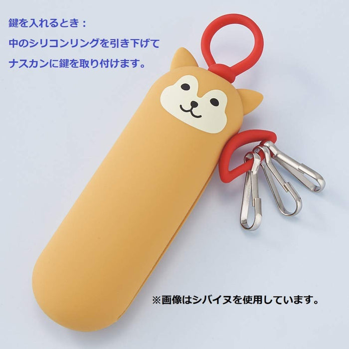 Lihit Lab Key Case Slim Kuroneko A7785-3 - Compact and Stylish Key Organizer