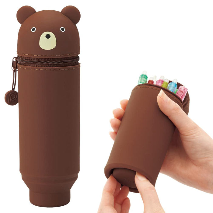 Lihit Lab Bear Pen Case A7712-1 Compact and Stylish Storage