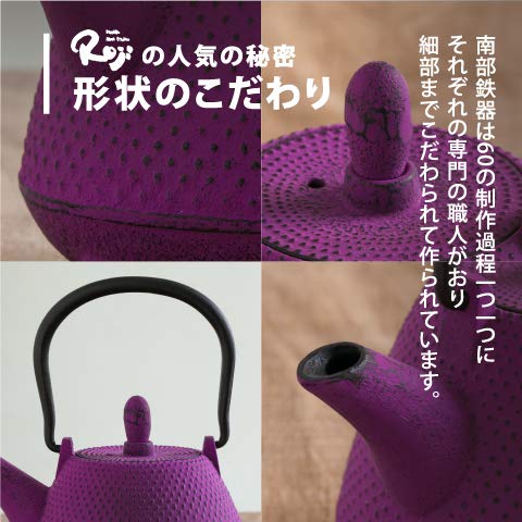Nambu Tekki Teapot 0.4L Japan - Purple Dome - Inclusive Tea Strainer-Kiichin - The #1 Place for Japanese Goods in Your Hand!