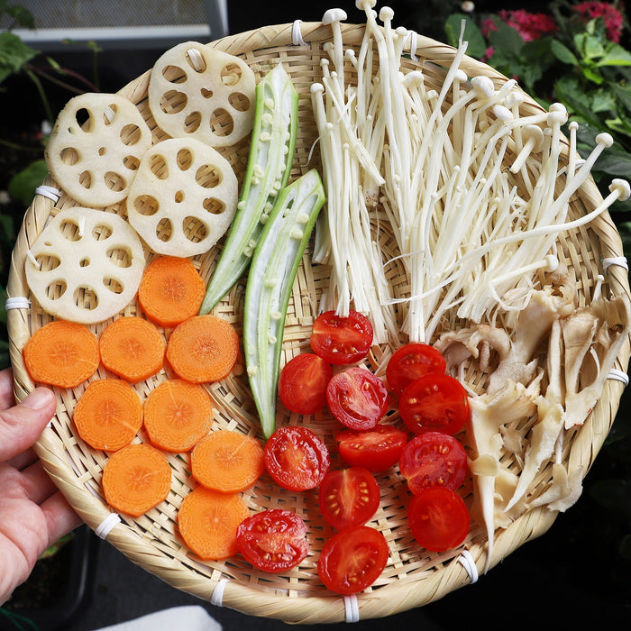 Bamboo Colander 24cm by Manyo Soba - Efficient Kitchen Tool