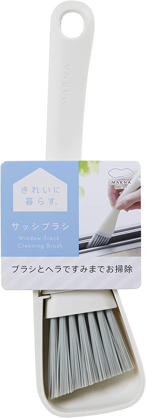 Marna Japan Sash Brush - White W629W Clean Windows, Floors, Gaps, Walls-Kiichin - The #1 Place for Japanese Goods in Your Hand!