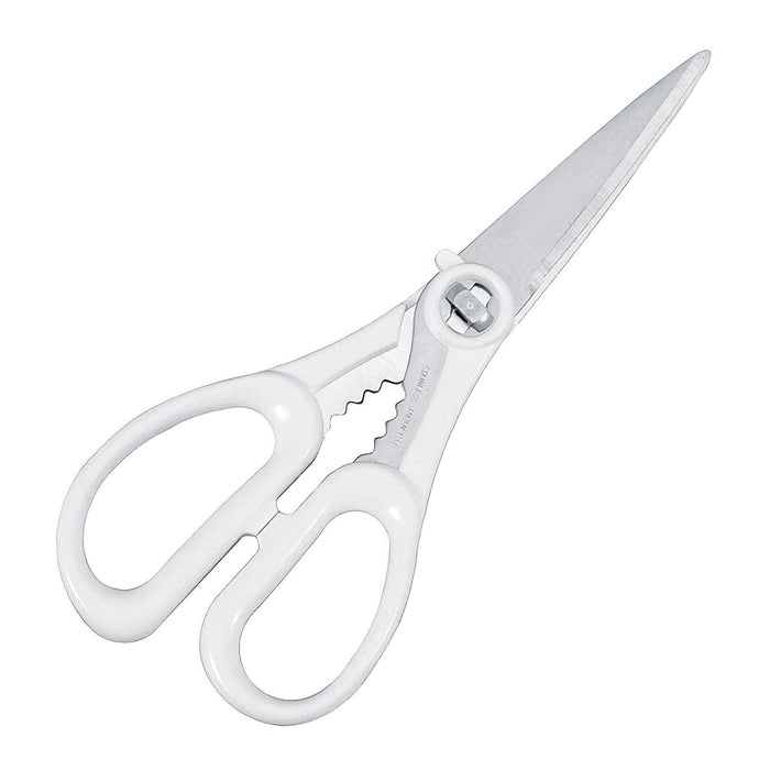 Marusho Silky Stainless Steel Kitchen Scissors - White