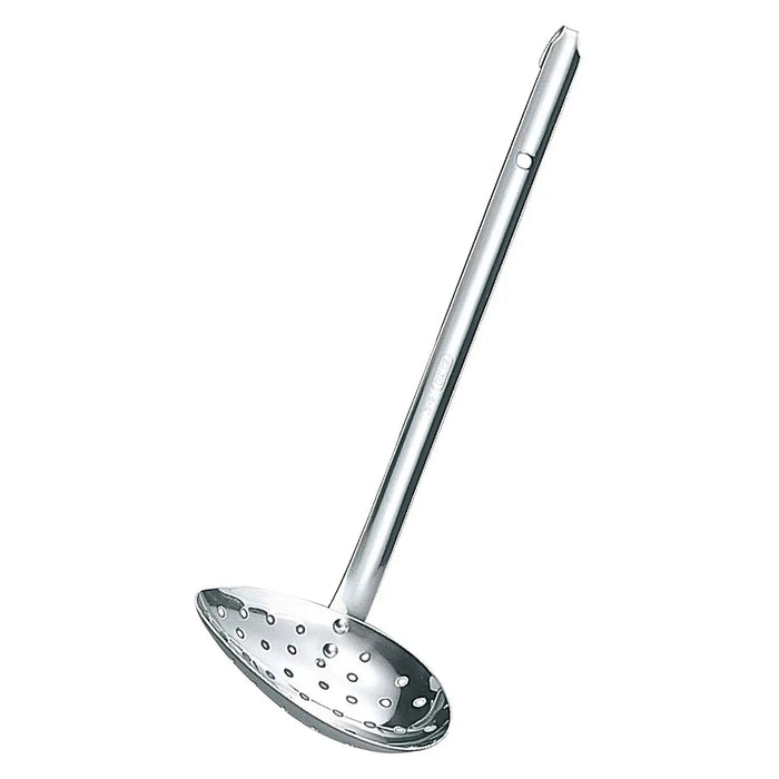 Marutama Stainless Steel Side-Scooping Skimmer - Efficient Kitchen Tool