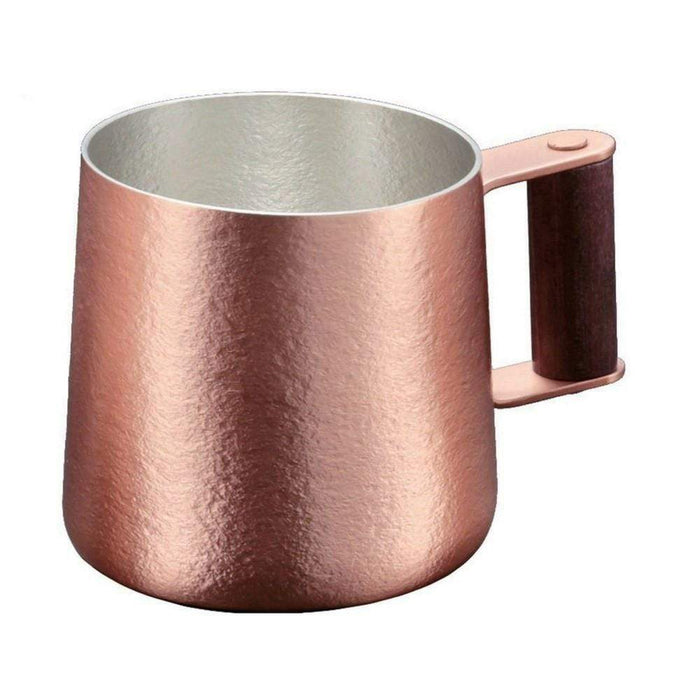 Minagawa Copper Beer Mug with Wooden Handle - 250ml