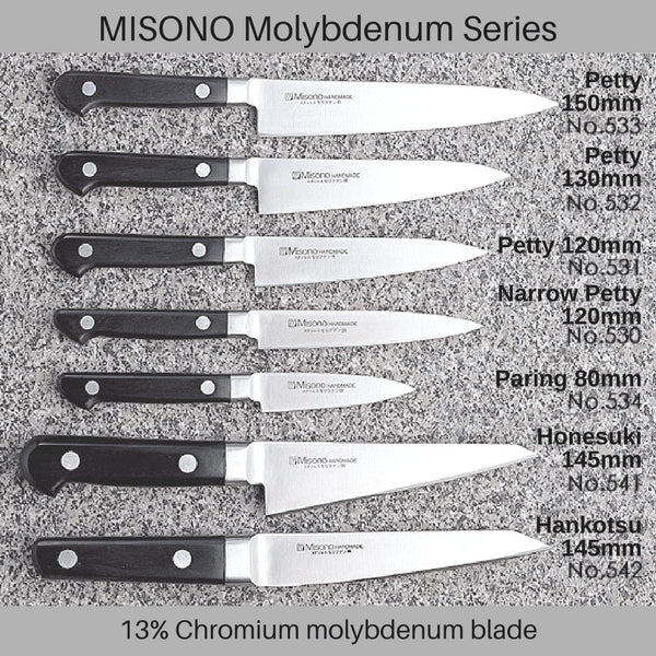 Fashion Misono Molybdenum Hankotsu Honesuki Knife 145mm - Kansai Style No.542