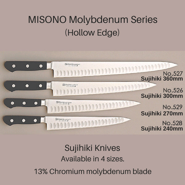 Misono 270mm Hollow Edge Sujihiki Knife (No.529)