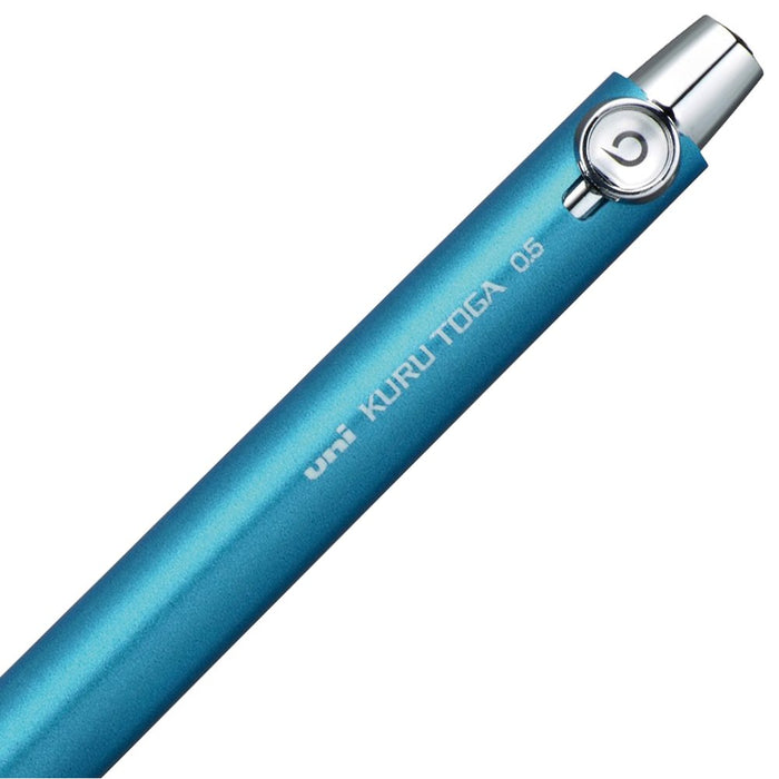 Mitsubishi Pencil Kurutoga 0.5 Blue Mechanical Pencil with Rubber Grip - Made in Japan